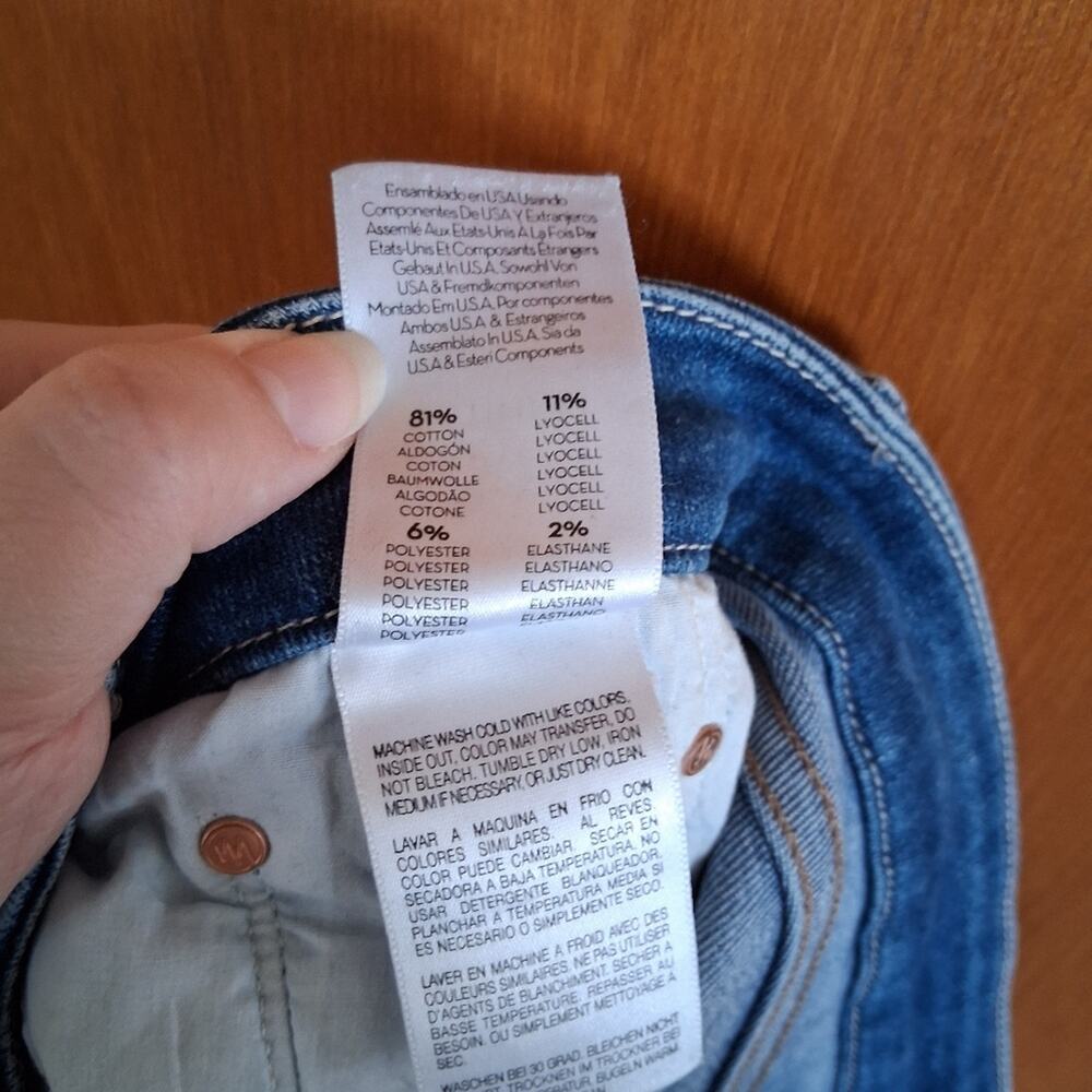 Mother The Looker Ankle Fray Jeans Size 31 - Picture 8 of 9